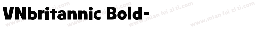 VNbritannic Bold字体转换